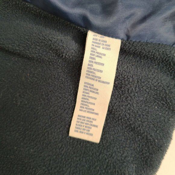 American Eagle Outfitters AEO Women’s M Dark Navy Blue Fleece Lined Puffer Vest - Picture 7 of 9